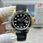 N+ Factory Swiss Replica Gold Rolex Yacht-Master II 3235 Movement Oysterflex Watch 